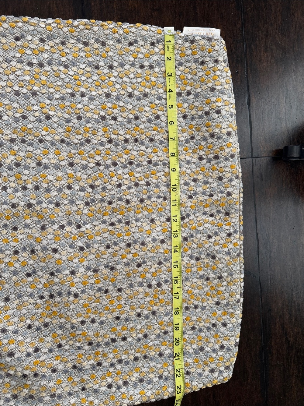 TWO ANTHEM SAN Francisco Yellow, Gray & Cream Tweed Pencil Skirt